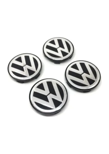 Volkswagen Metalik Geçme Jant Göbeği 4'lü 65-68 mm