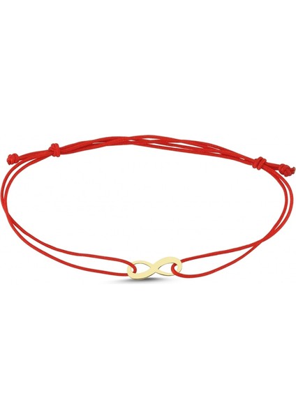 Şans Bilekliği Sonsuzluk 14 Ayar Altın