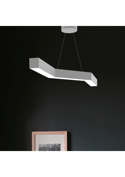 Hegza Lighting Gabbiano (Gri Kasa, Gün Işığı) Ledli Modern LED Avize