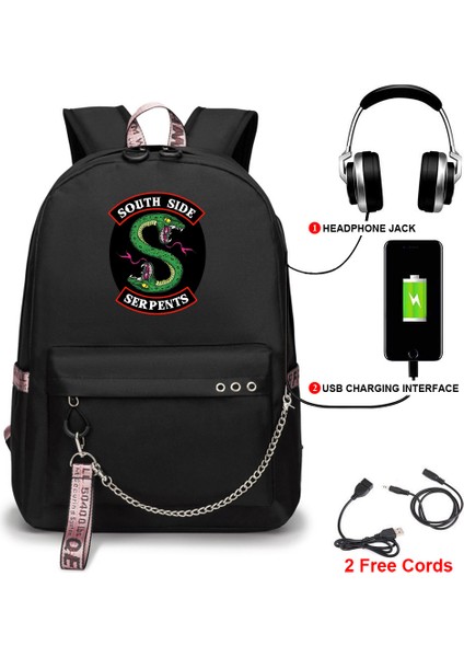 Riverdale USB Kanvas Sırt Çantası (Yurt Dışından) fiyatları