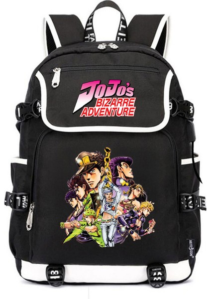 Anime Jojo'nun Tuhaf Macerası Kanvas Sırt Çantası (Yurt Dışından)