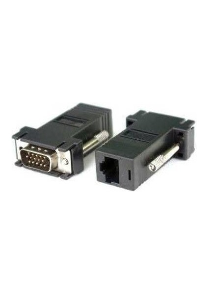 VGA To RJ45 Cat5 Cat6 Lan Ethernet Adaptör VGA Erkek RJ45 Dişi