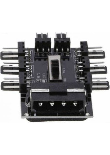 Fan Kontrol 8 Kanal 3 Pin Fan Splitter Molex Power 8 Li Fan Kontr