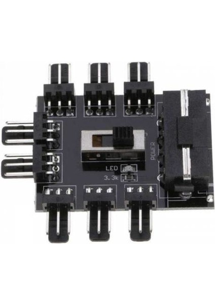 Fan Kontrol 8 Kanal 3 Pin Fan Splitter Molex Power 8 Li Fan Kontr