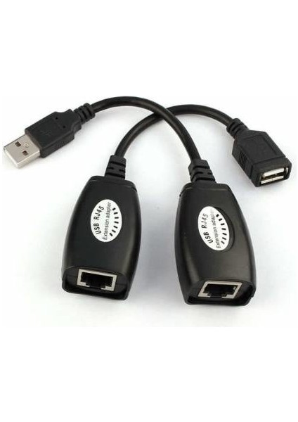USB RJ45 Extension Adaptör USB Cat5 Cat6 USB Ethernetle Uzatma