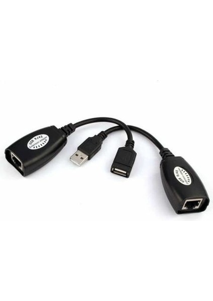 USB RJ45 Extension Adaptör USB Cat5 Cat6 USB Ethernetle Uzatma