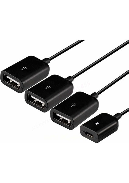Type-C USB To Otg ve Şarj USB 3.1 USB Hub 3 USB Micro USB