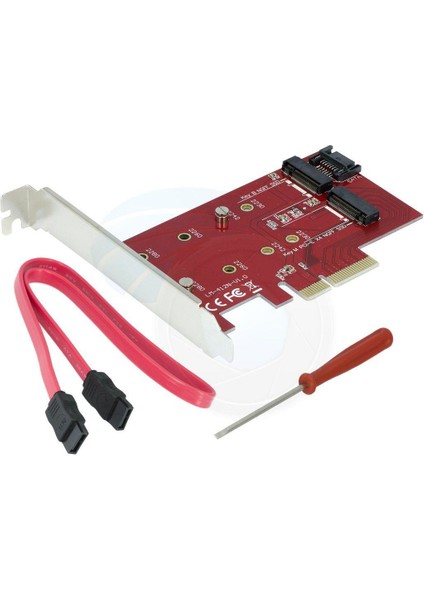 Pci-Exp 4x Nvme 4x Çevirici Nvme SSD Anakart Çevirici M2 Ngff 4x Sata Çevirici