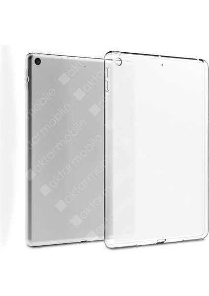 Apple iPad 9. Nesil 2021 10.2" Inc Kılıf Şeffaf Silikon Tablet Kılıfı Esnek Tpu Kapak Arkası Buzlu Renksiz