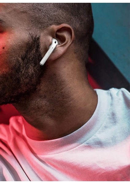 Esf Apple Airpods Kulaklık Kancası - Kulaklık Tutucu Beyaz