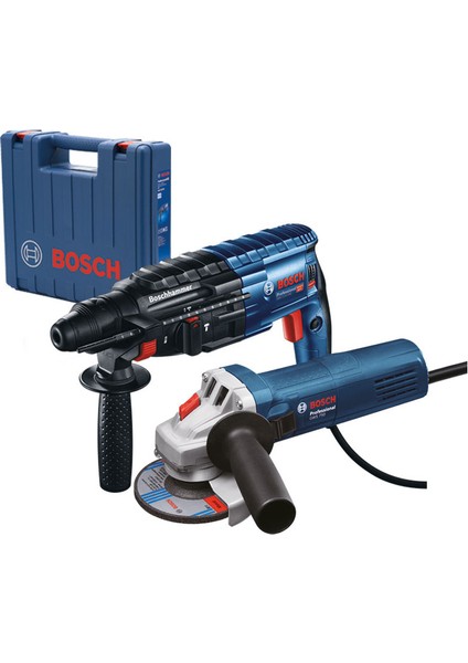 Gbh 240 Profesyonel Kırıcı Delici + Bosch Gws 750-125 Profesyonel Avuç Taşlama Set