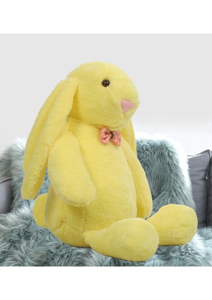 Uyku Arkadaşım Papyonlu Uzun Kulak Bunny Peluş Tavşan 65 cm