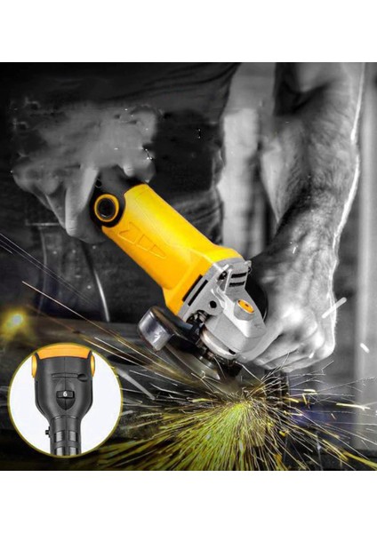 Devir Ayarlı Avuç Içi Spiral Taşlama Makinası 1500W 115-125 mm 2 Adet Disk indirimleri