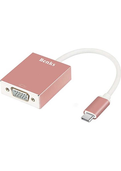 Type-C To VGA Dönüştürücü Adaptör USB 3.1 1080P 10 Gbps