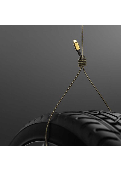 Golden Series GD-102 Micro USB Kablo 2.4A 20W Hızlı Şarj Kablosu 18K Altın Kaplama 2 Metre