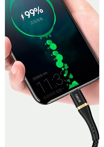 Elite ED-102 Micro USB Kablo 2.4A Hızlı Şarj Kablosu 200 cm Data Kablo 2 Metre
