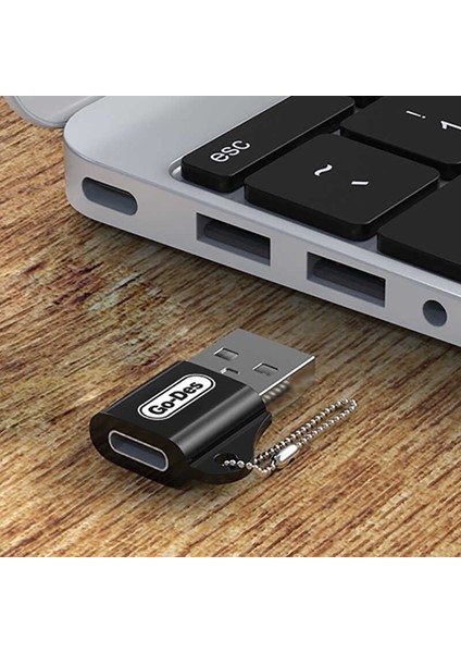 Go Des GD-CT028 Type-C To USB 3.0 Dönüştürücü Çevirici Adaptör Tak & Çalıştır