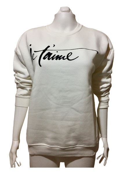 Üç Iplik Şardonlu Baskılı Sweatshirt