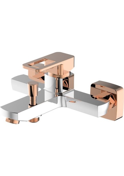 Salvo Plus Colours Banyo Bataryası Krome - Rose Gold