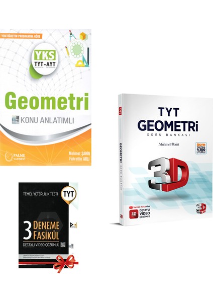 2022 TYT Geometri Konu Anlatımı ve 3D Yayınları Geometri Soru Bankası - 3 Deneme