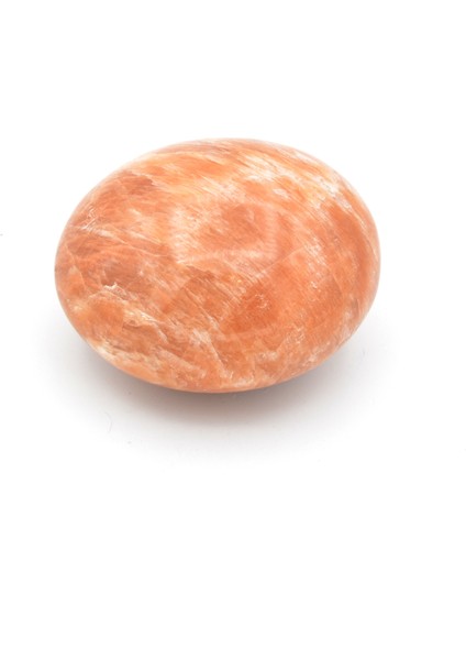 Hakiki Tamburlu Sabun Şeklinde Doğal Turuncu Ay Taşı Kaya Parçası 103 gr