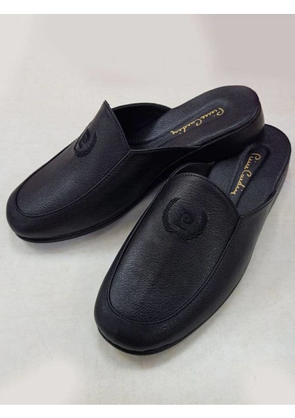 Pierre Cardin Erkek Damat Çeyiz Armalı Deri Terlik 289
