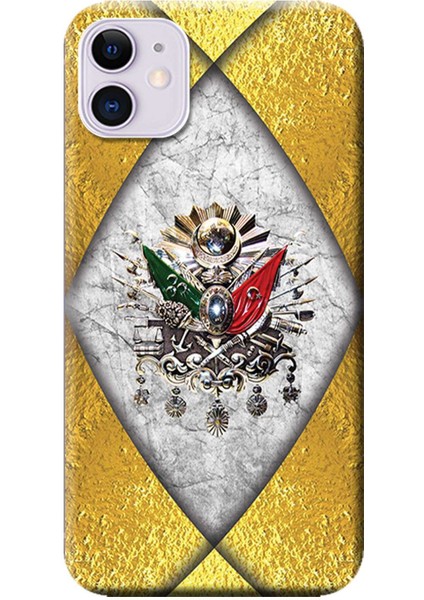 iPhone 11 Kılıf Osmanlı Tuğra Tasarım Baskılı Esnek Tpu SILIKON172