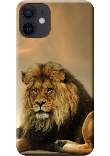 iPhone 12 Mini Kılıf Kral Aslan Baskılı Esnek Tpu SILIKON1218