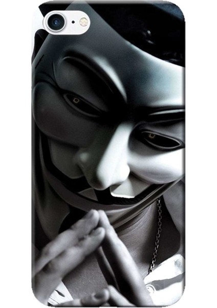 iPhone 7 Kılıf Anonymous Baskılı Esnek Tpu SILIKON3523