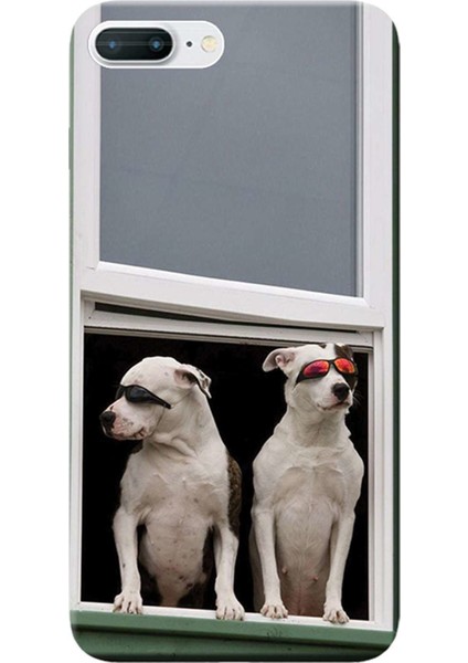 iPhone 7 Plus Kılıf Artist Köpekler Baskılı Esnek Tpu SILIKON3824