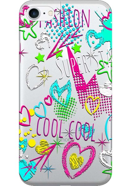 iPhone 8 Kılıf Süper Star Baskılı Esnek Tpu SILIKON4140