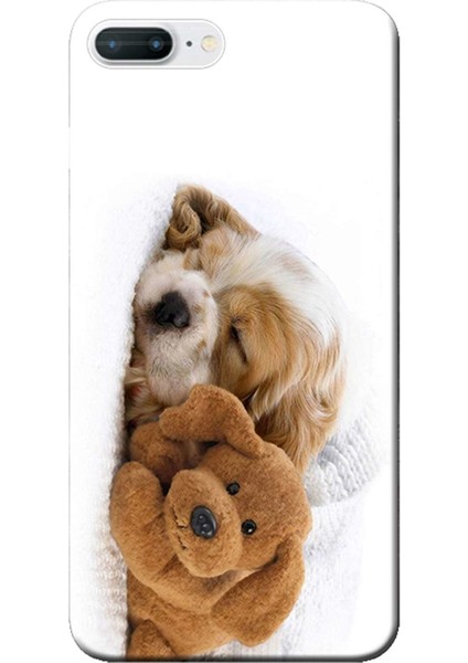 iPhone 8 Plus Kılıf Uyuyan Köpek Oyuncak Baskılı Esnek Tpu SILIKON4428
