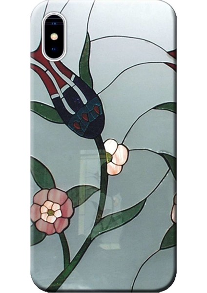 iPhone x Kılıf Lale Baskılı Esnek Tpu SILIKON4866