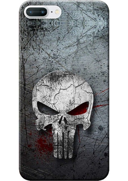 iPhone 8 Plus Kılıf Punisher Baskılı Esnek Tpu SILIKON4445