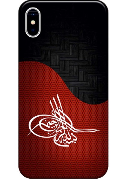 iPhone x Kılıf Tuğra Tasarım Baskılı Esnek Tpu SILIKON4919