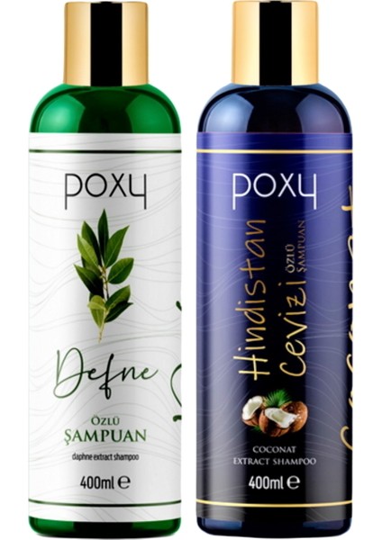 Defne Özlü Şampuan 400 ml & Hindistan Cevizi Özlü Şampuan 400 ml