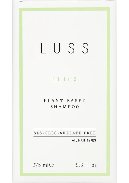 Detox Plant Based Shampoo Sls-Sles Sulfate Free 275 ml