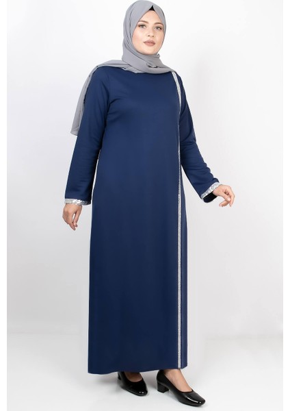 Payet Şeritli Elbise Indigo FHM808
