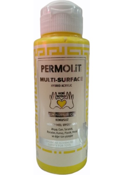 Multi Surface Akrilik Hobi Boyası 120 ml 02133 Sarı