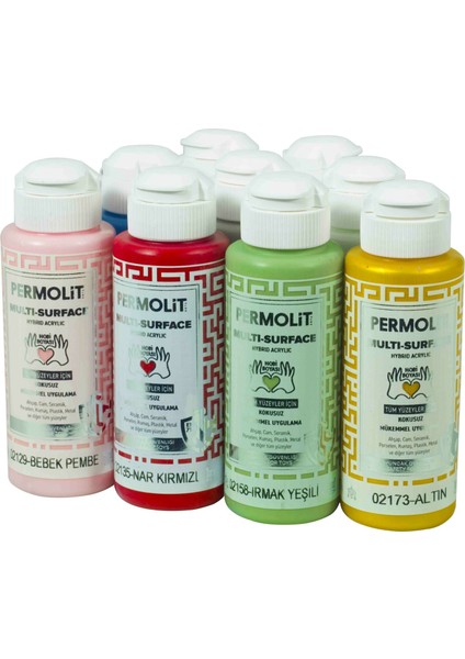 Multi Surface Akrilik Hobi Boyası 120 ml 02134 Turuncu