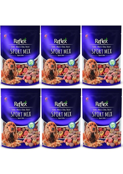 Yarı Yumuşak Sport Mix Köpek Ödül Maması 150 gr 6 Adet