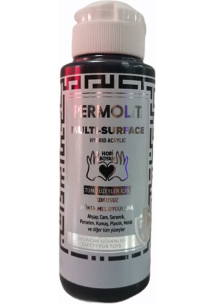 Multi Surface Akrilik Hobi Boyası 120 ml 02149 Siyah