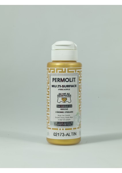 Multi Surface Akrilik Hobi Boyası 120 ml 02173 Metalik Altın