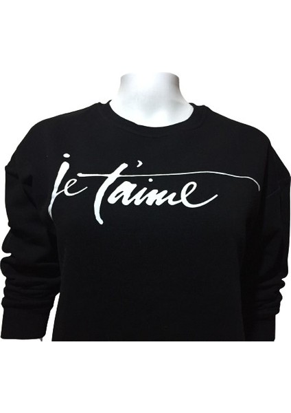 Üç Iplik Şardonlu Baskılı Sweatshirt