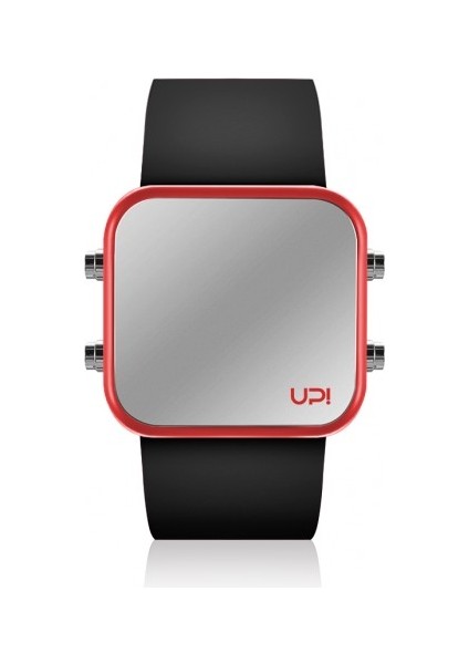 Isim Yazılabilir LED Mini Red And Black Strap Unisex Kol Saati