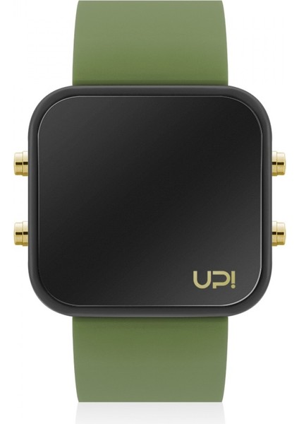 LED Gold Black Green Unisex Kol Saati