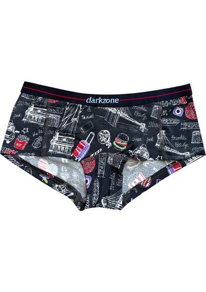 Dijital Baskılı Hipster Külot