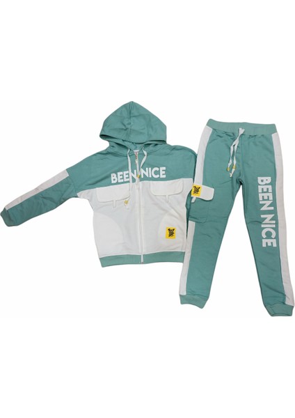 Isobel Kids Kız Çocuk Been Nice Yazı Desenli Fermuarlı Eşofman Takımı