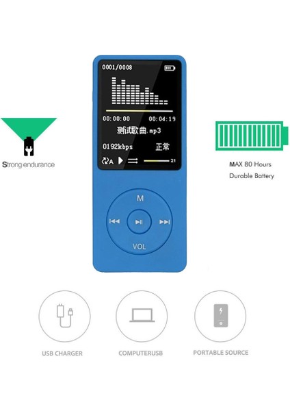 LCD Ekran Fm Radyo Video Oyunları Film Mp3 Mp4 Player Hafıza Kapasitesi 8gb Siyah (Yurt Dışından) indirimleri
