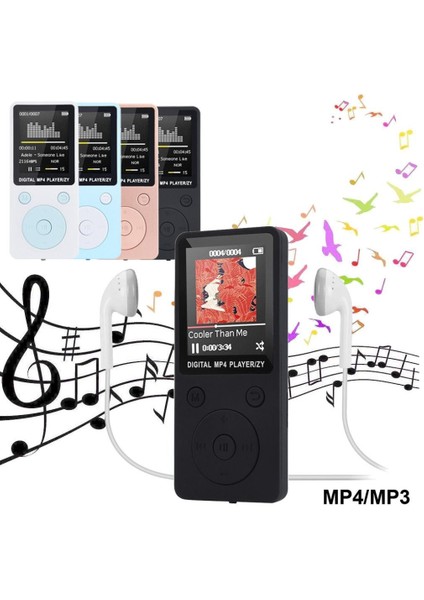 Mp4 Ses Müzik Çalar Fm Kaydedici Walkman Player Mp3 (Yurt Dışından)